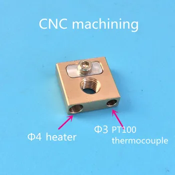 Ultimaker3 UM3 brass nozzle copper head heating block copper block 4MM heating block 2101#
Ultimaker3 UM3 brass nozzle copper head heating block copper block 4MM heating block 2101#
