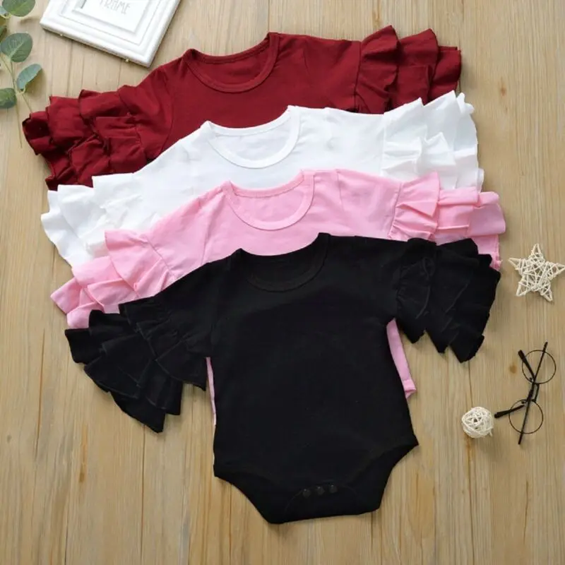 2019 Toddler Newborn Infant Baby Girl Bodysuit Clothes Ruffle Autumn Long Sleeve Round Neck Jumpsuit Cotton Clothing Outfit
2019 Toddler Newborn Infant Baby Girl Bodysuit Clothes Ruffle Autumn Long Sleeve Round Neck Jumpsuit Cotton Clothing Outfit