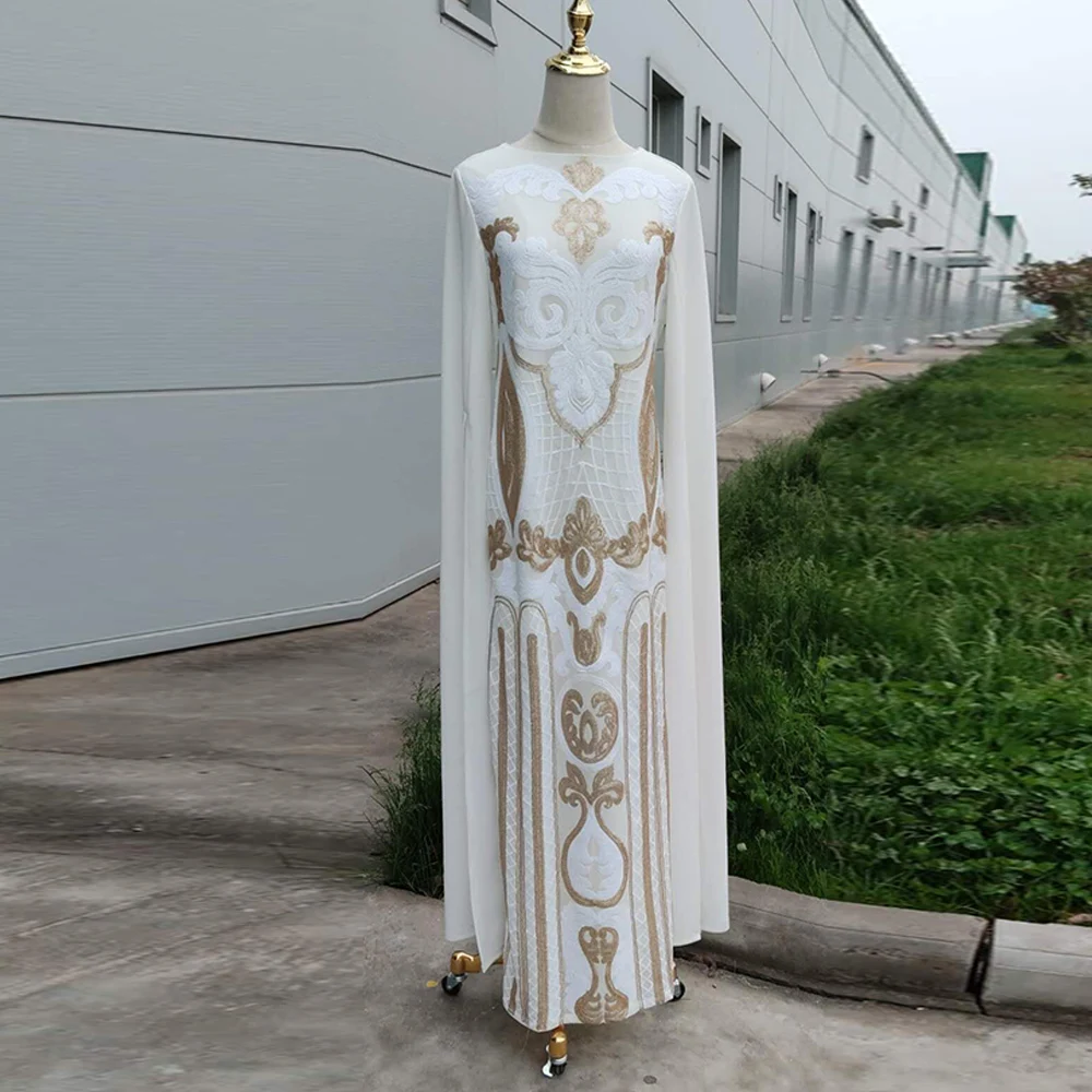 Ramadan Eid Mubarak White Embroidery Abaya Dubai Turkey Hijab Muslim Evening Dress Kaftan Caftan Islamic Clothing For Women Robe
Ramadan Eid Mubarak White Embroidery Abaya Dubai Turkey Hijab Muslim Evening Dress Kaftan Caftan Islamic Clothing For Women Robe