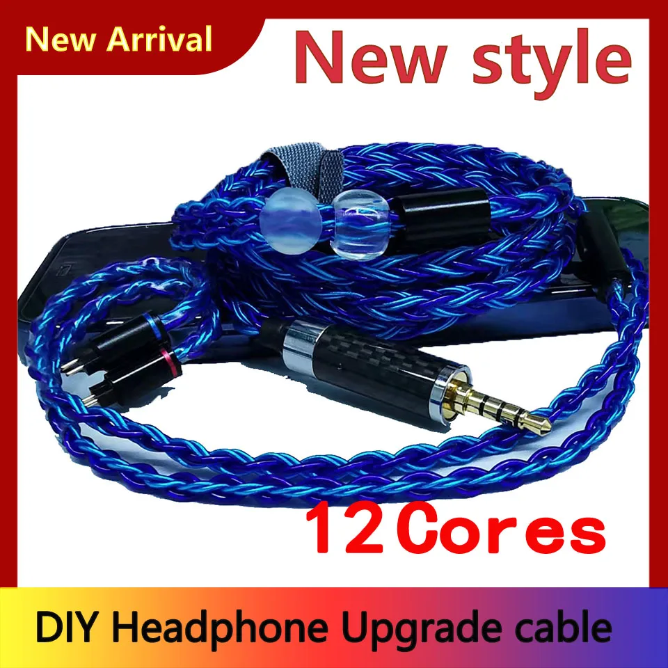 DIY 12 Cores High Purity Silver Single Crystal Silver Earphone Cable MMCX/2Pin 3.5/2.5/4.4/TYPE-C for Iphone Balance Headphone
DIY 12 Cores High Purity Silver Single Crystal Silver Earphone Cable MMCX/2Pin 3.5/2.5/4.4/TYPE-C for Iphone Balance Headphone