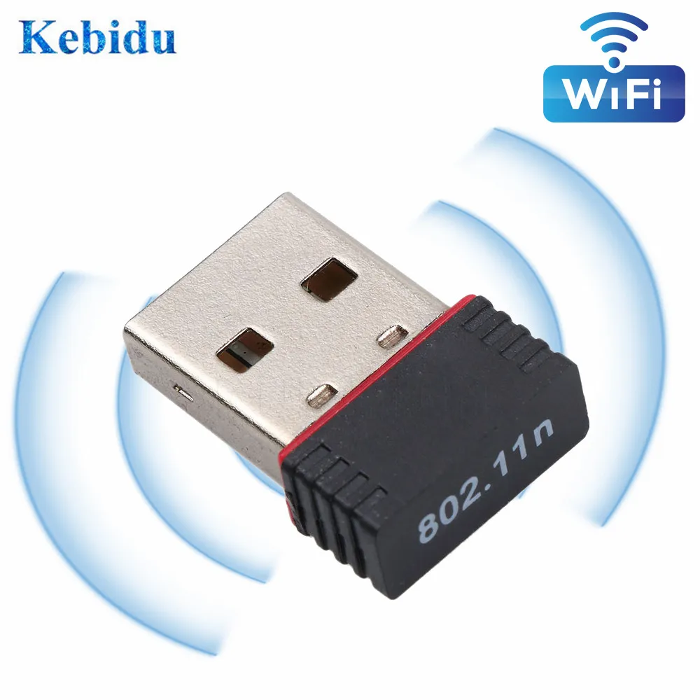 KEBIDU Mini USB 2.0 802.11n Standards 150Mbps Wifi Network Adapter Wireless Network LAN Card RTL8188EU for PC Desktop
KEBIDU Mini USB 2.0 802.11n Standards 150Mbps Wifi Network Adapter Wireless Network LAN Card RTL8188EU for PC Desktop