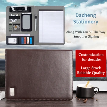 A4 Padfolio Document Folder Briefcaser PU leather Business folder manager free lettering customized LOGO
A4 Padfolio Document Folder Briefcaser PU leather Business folder manager free lettering customized LOGO
