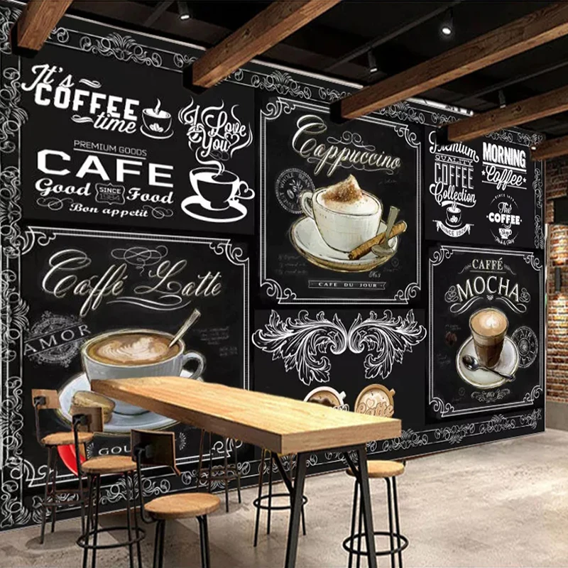 Custom 3D Photo Mural Wallpaper European Style Retro Hand Painted Blackboard Coffee Restaurant Cafe Decor Wallpaper Painting 
Custom 3D Photo Mural Wallpaper European Style Retro Hand Painted Blackboard Coffee Restaurant Cafe Decor Wallpaper Painting