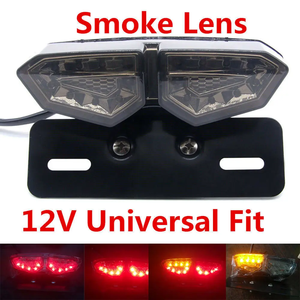 Smoke Turn Signal Motorcycle Fog Light Tail Brake Light Stop Turn Single Rear Lights Dual Color LED Indicator License Plate Lamp
Smoke Turn Signal Motorcycle Fog Light Tail Brake Light Stop Turn Single Rear Lights Dual Color LED Indicator License Plate Lamp