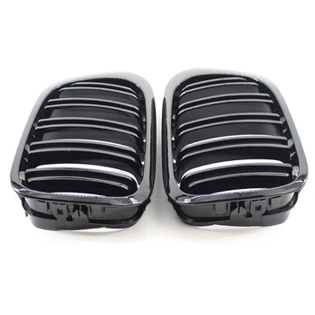 A Pair Glossy Black Double Rims Grille M Style Modified Baking Varnish Black Grille for BMW E46 2 Doors 98-02 Year
A Pair Glossy Black Double Rims Grille M Style Modified Baking Varnish Black Grille for BMW E46 2 Doors 98-02 Year