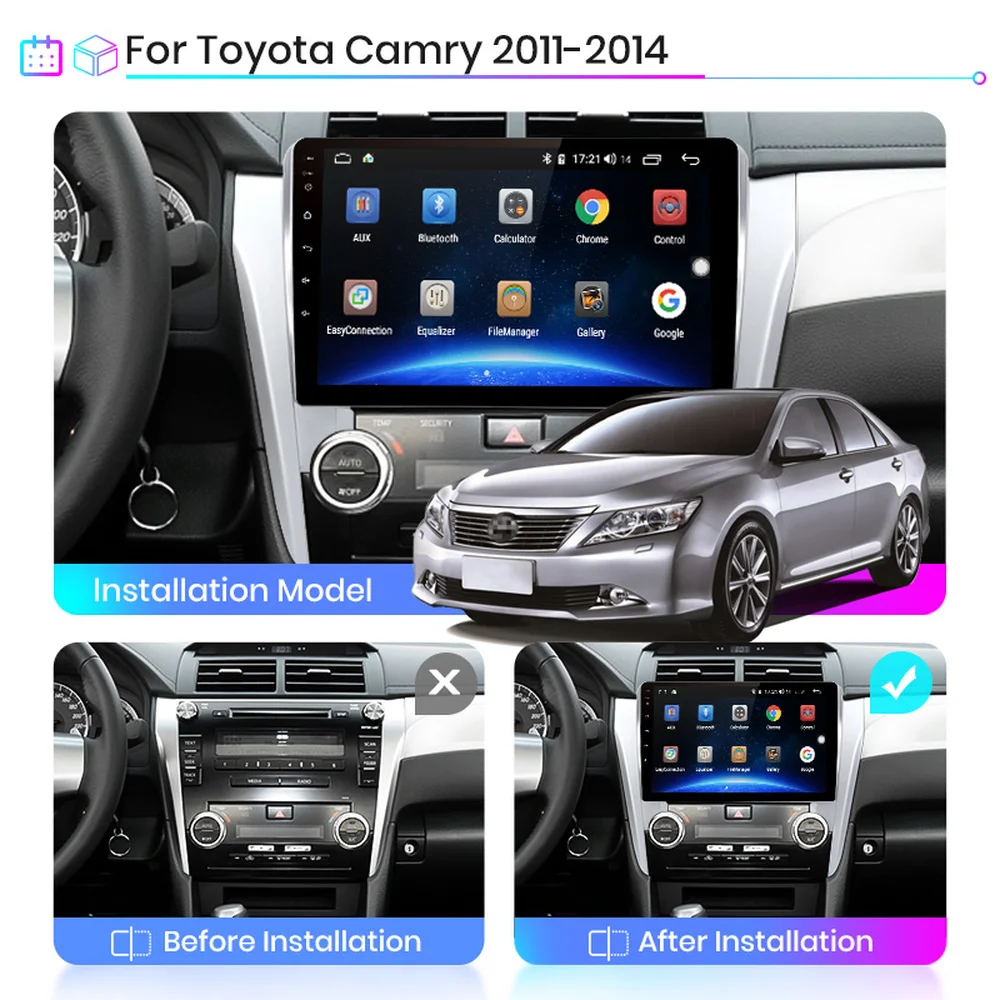 10-inch Android 9.0 car multimedia player GPS navigation DSP RDS radio reversing image suitable for 2011-2014 Toyota Camry
10-inch Android 9.0 car multimedia player GPS navigation DSP RDS radio reversing image suitable for 2011-2014 Toyota Camry
