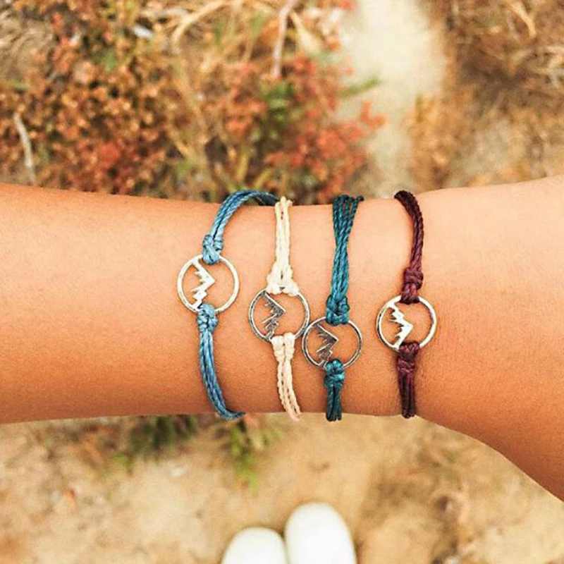 Boho Chic Bohemia Bracelet Set Mixed Multicolor Round Mountain Cord Weave Bracelet, 1 Set ( 4 PCs/Set)
Boho Chic Bohemia Bracelet Set Mixed Multicolor Round Mountain Cord Weave Bracelet, 1 Set ( 4 PCs/Set)
