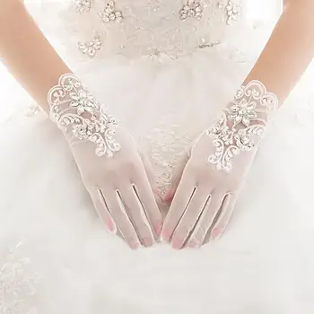 Short Wedding Gloves Crystal Rhinestones Lace Wristband Bridal Glove For Women Evening Dress Jewelry Bride Accessories New
Short Wedding Gloves Crystal Rhinestones Lace Wristband Bridal Glove For Women Evening Dress Jewelry Bride Accessories New