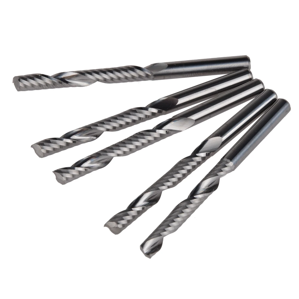 5pcs 4x32mm Single Flute Bit Carbide End Mill Set, CNC Router End Mills for Wood Cutter Milling
5pcs 4x32mm Single Flute Bit Carbide End Mill Set, CNC Router End Mills for Wood Cutter Milling