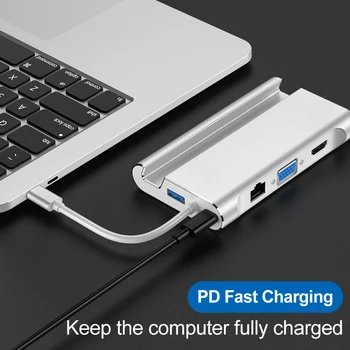 Converter Bracket 7 In 1 Type C To HUB Smart PD USB 3.0 Data Transmission adapter usb hub ноутбук планшет флешка Планшеты أجهزة
Converter Bracket 7 In 1 Type C To HUB Smart PD USB 3.0 Data Transmission adapter usb hub ноутбук планшет флешка Планшеты أجهزة