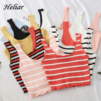 HELIAR Female Square Neck Crop Top Female Simple Summer Camisoles Lady Underwear Crop Top Femme Flounve Hem Tank Tops women
HELIAR Female Square Neck Crop Top Female Simple Summer Camisoles Lady Underwear Crop Top Femme Flounve Hem Tank Tops women