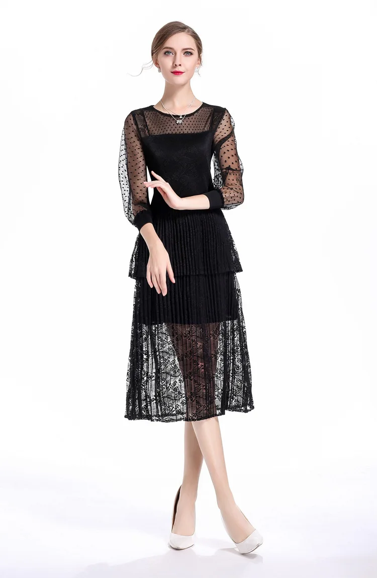 HOT SELLING pleated miyake o-neck Lantern sleeve dress dot pleated dress IN STOCK
HOT SELLING pleated miyake o-neck Lantern sleeve dress dot pleated dress IN STOCK
