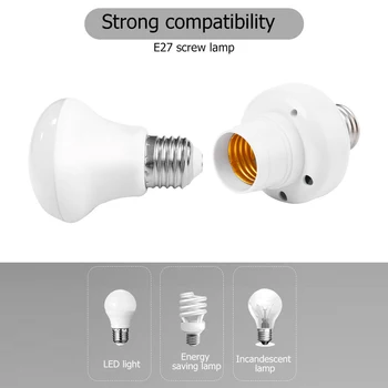 Sensor Switch Light Holder Socket Professional E27 Screw Lamp Converter Holder Adapter Remote Control Connector
Sensor Switch Light Holder Socket Professional E27 Screw Lamp Converter Holder Adapter Remote Control Connector