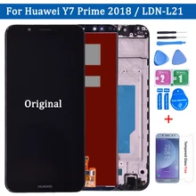 Ensemble écran tactile LCD complet avec châssis et couvercle, pour Huawei Y7 Prime 2018 LDN-LX1 LDN-LX2/ LDN-L21 LDN-L22=