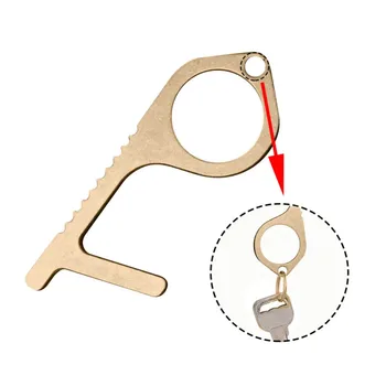 EDC Door Opener Hygiene Hand No-Touch Brass Key Tool Contactless Keychain Tool For Outdoor Public Keep Hands Clean
EDC Door Opener Hygiene Hand No-Touch Brass Key Tool Contactless Keychain Tool For Outdoor Public Keep Hands Clean