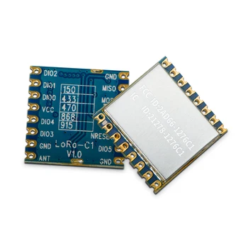 G-NiceRF 10PCS 915mhz LoRa1276-C1 SX1276 LoRa Module 20dBm 100mW 3-5KM small size FCC Certificate
G-NiceRF 10PCS 915mhz LoRa1276-C1 SX1276 LoRa Module 20dBm 100mW 3-5KM small size FCC Certificate