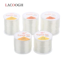 Strong Stretchy Elastic Ropes White Crystal String Cord 55/80/100m/roll Beading Wire Thread DIY Jewelry Bracelet Necklace Making
Strong Stretchy Elastic Ropes White Crystal String Cord 55/80/100m/roll Beading Wire Thread DIY Jewelry Bracelet Necklace Making