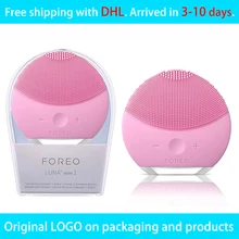 Foreo Luna ミニ 2 振動顔クリーニングブラシ Foreo Luna limpieza 電気フェイスクリーナー FOREO リアルロゴ cepillo フェイシャルマッサージ(China)