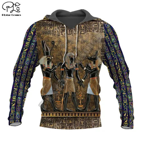 PLstar Cosmos God of The Egyptian Egypt Ancient Symbol Anubis Face NewFashion Funny 3DPrint Zipper/Hoodies/Sweatshirts/Jacket 15 | Мужская