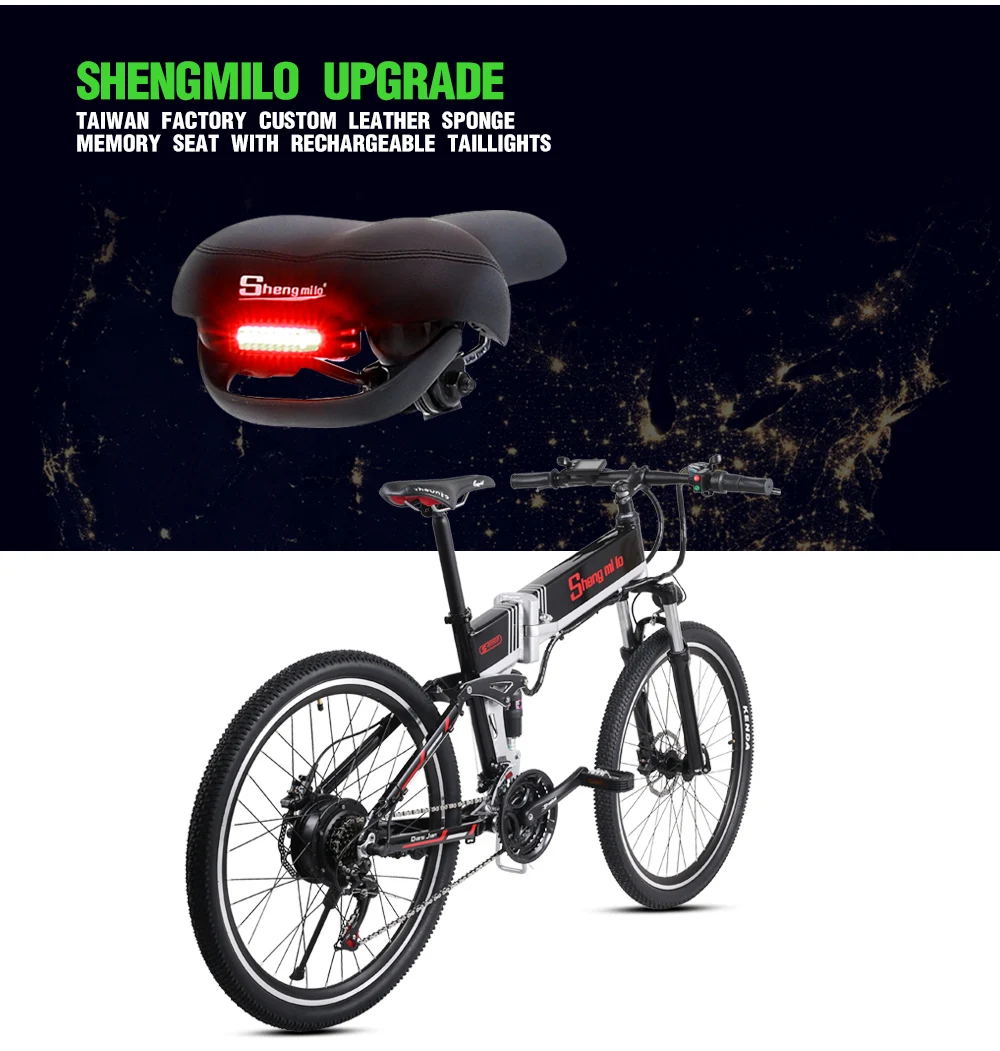 Clearance New Electric Bike 21 Speed 10AH 48V 500W 110KM Built-in Lithium battery E bike electric 26" Off road Electric bicycle Folding 15