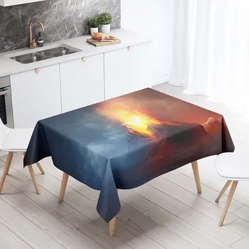 Rectangular Tablecloths Decorative Table Cover 3D Printing Natural Disaster Dining Table Cloth
Rectangular Tablecloths Decorative Table Cover 3D Printing Natural Disaster Dining Table Cloth