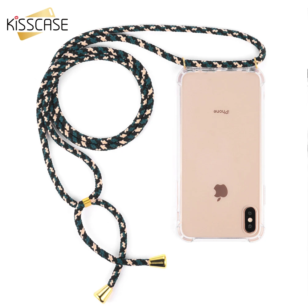KISSCASE Transparent Strap Cord Lanyard Phone Case For iPhone 11 Pro Max X XR XS 7 8 6 6s Plus Soft TPU Back Cover Capa Coque
KISSCASE Transparent Strap Cord Lanyard Phone Case For iPhone 11 Pro Max X XR XS 7 8 6 6s Plus Soft TPU Back Cover Capa Coque