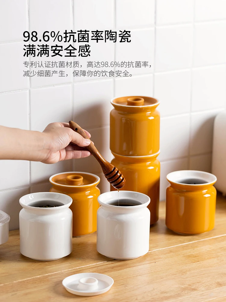 Sealed Jar Pickles Earthen Jar Household Ceramic Pot Food Grade Pickles Pickles Sealed Box Storage Jar
Sealed Jar Pickles Earthen Jar Household Ceramic Pot Food Grade Pickles Pickles Sealed Box Storage Jar