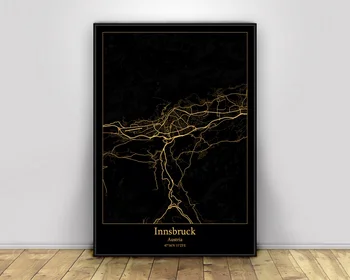 Innsbruck Austria Black&Gold City Light Maps Custom World City Map Posters Canvas Prints Nordic Style Wall Art Home Decor
Innsbruck Austria Black&Gold City Light Maps Custom World City Map Posters Canvas Prints Nordic Style Wall Art Home Decor