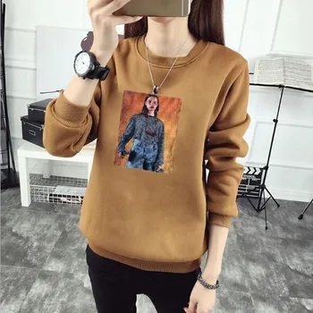 Striped Girl Print Women Hoodie Spring Autumn Winter Long Sleeve Round Neck Women's Sweatshirt Thick Fleece Women Tracksuit
Striped Girl Print Women Hoodie Spring Autumn Winter Long Sleeve Round Neck Women's Sweatshirt Thick Fleece Women Tracksuit
