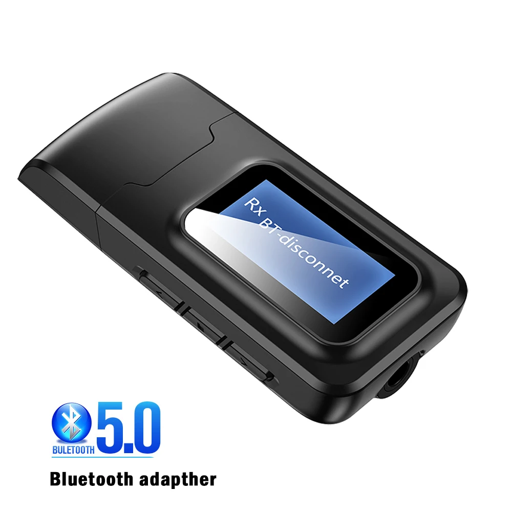 USB 5.0 Adapter 2 In 1 LCD Display Optional Device Connection Bluetooth Receiver Transmitter For TV Headphone Low Latency
USB 5.0 Adapter 2 In 1 LCD Display Optional Device Connection Bluetooth Receiver Transmitter For TV Headphone Low Latency