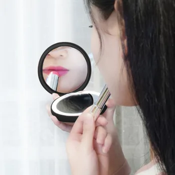 LED Makeup Mirror Magnify Hand Held Fold Small Portable Micro USB Connect Cable Built-in Battery Chargeable
LED Makeup Mirror Magnify Hand Held Fold Small Portable Micro USB Connect Cable Built-in Battery Chargeable