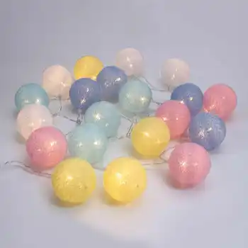 30 LED Cotton Balls String Fairy Lights Battery Powered Party Wedding Decoration Home Fixtures Holiday Lighting Random 4.5V
30 LED Cotton Balls String Fairy Lights Battery Powered Party Wedding Decoration Home Fixtures Holiday Lighting Random 4.5V