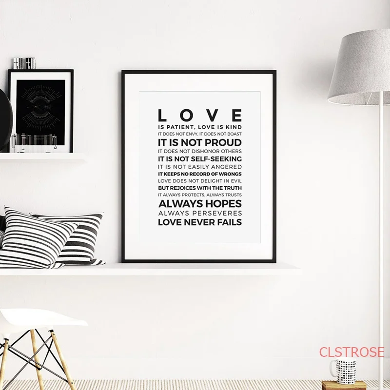 Love Is Kind Letter Canvas Painting Home Decoration Modular Wall Art Pictures for Living Room Black White Nordic Poster No Frame
Love Is Kind Letter Canvas Painting Home Decoration Modular Wall Art Pictures for Living Room Black White Nordic Poster No Frame