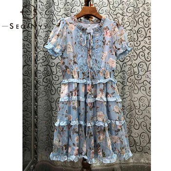 SEQINYY Causal Dress 2020 Summer Spring New Fashion Design Women Short Sleeve Ruffles Lace Sweet Mini Dress
SEQINYY Causal Dress 2020 Summer Spring New Fashion Design Women Short Sleeve Ruffles Lace Sweet Mini Dress