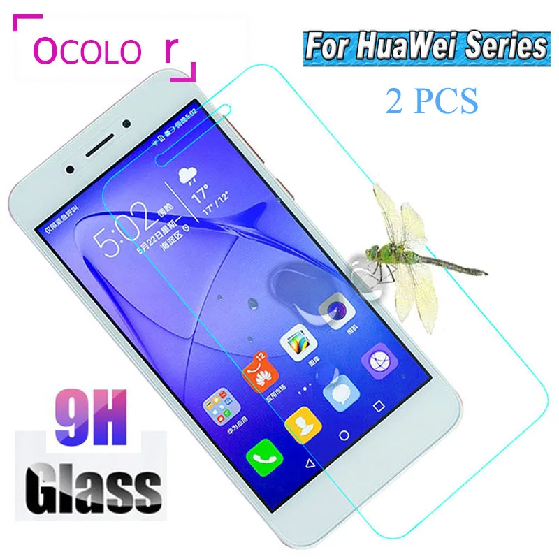 Закаленная пленка ocolor для Huawei Honor 6A 7A 2 шт. защитный экран Mate 20 Lite Y6 2018 Enjoy 7S P10 |