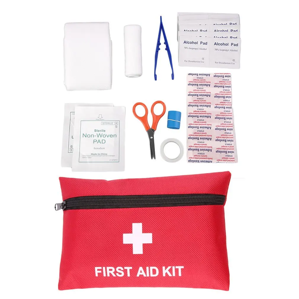 

12 pcs/set Camping Emergency Survival Tools Outdoor Sport Travel First Aid Kits Rescue Medical Treatment Pack Drop shipping