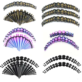 2Pair New Black Acrylic Ear Tapers Stretcher Cartilage Ear Plugs and Tunnels Piercing Expanders Gauges Earrings Body Jewelry
2Pair New Black Acrylic Ear Tapers Stretcher Cartilage Ear Plugs and Tunnels Piercing Expanders Gauges Earrings Body Jewelry