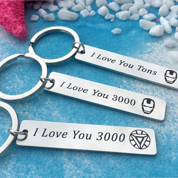Avengers I Love You 3000 Couple Keychain Iron Man Tony Stark Keyring Couple Jewelry Gifts for Wife Husband
Avengers I Love You 3000 Couple Keychain Iron Man Tony Stark Keyring Couple Jewelry Gifts for Wife Husband