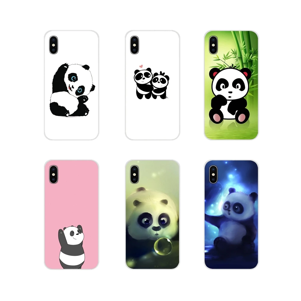Cartoon Lovely Panda TPU Transparent Case Covers For BQ Aquaris S 5059 5035 6040L C V Plus X X2 Pro U U2 Lite M 2017 E 4.5 E5 X5 | Мобильные