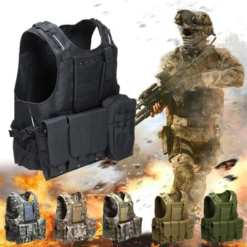 Military Tactical Vest Outdoor CS Game Paintball Airsoft Hunting Vest Molle Combat Assault Plate Carrier Tactical Vest D20
Military Tactical Vest Outdoor CS Game Paintball Airsoft Hunting Vest Molle Combat Assault Plate Carrier Tactical Vest D20