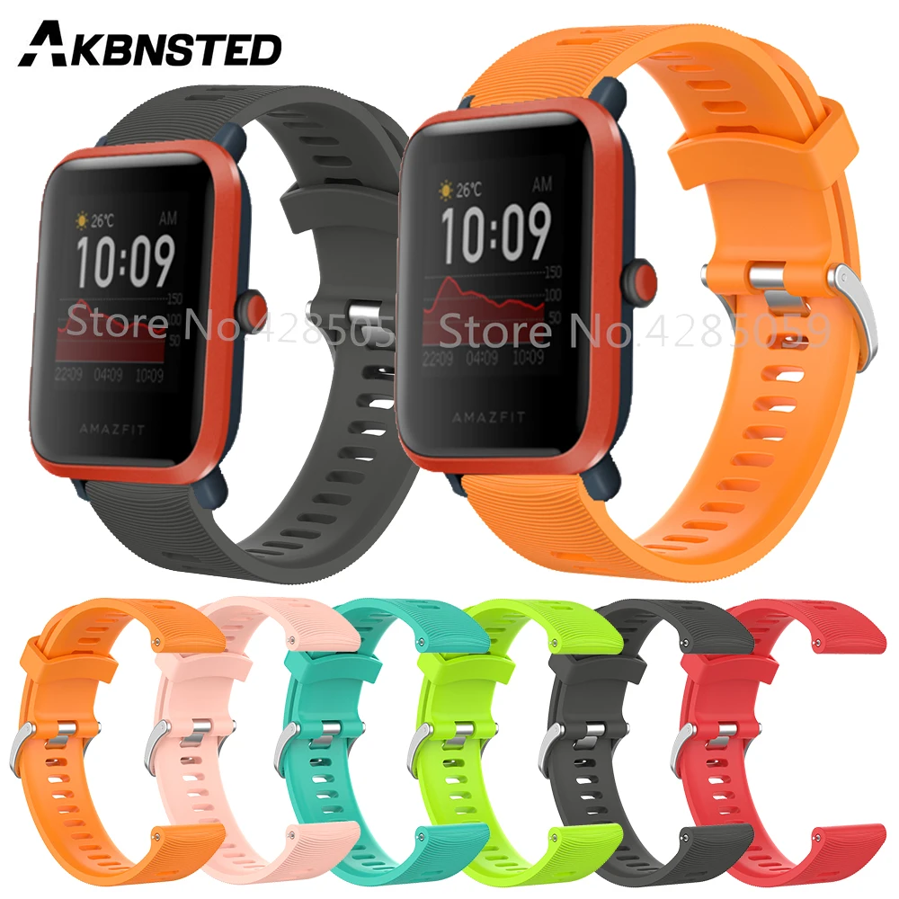 Цветной силиконовый ремешок для часов AKBNSTED 20 мм для Xiaomi Huami Amazfit GTS/Bip S/Garmin Vivoactive 3/Forerunner 245 
Цветной силиконовый ремешок для часов AKBNSTED 20 мм для Xiaomi Huami Amazfit GTS/Bip S/Garmin Vivoactive 3/Forerunner 245