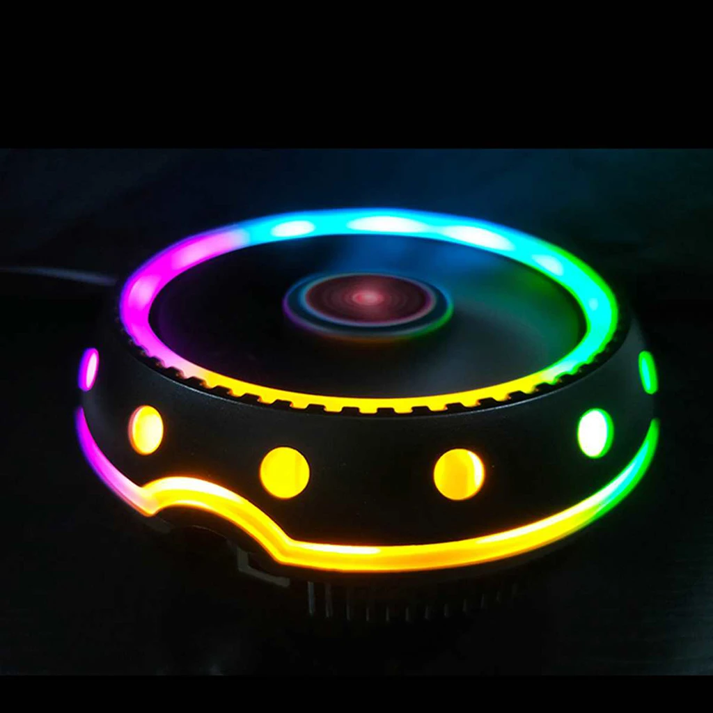 CPU Cooler Fan Radiator 12V Colorful RGB LED 3 Pin for Intel LGA775/1150/1151/1155/1156/1366 for AMD FM2/AM4/FM1/AM3+/AM3/AM2 CPU Cooler Fan Radiator 12V Colorful RGB LED 3 Pin for Intel LGA775/1150/1151/1155/1156/1366 for AMD FM2/AM4/FM1/AM3+/AM3/AM2