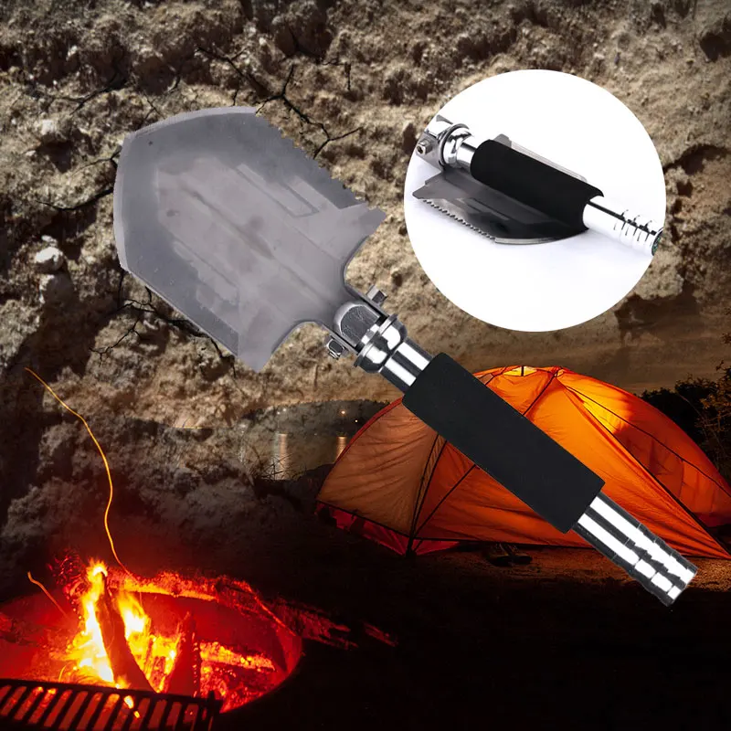 Engineer Shovel Equipment Outdoors Silver 9 Functions Practical Portable Durable Bottle Opener Multifunctional Military Camping
Engineer Shovel Equipment Outdoors Silver 9 Functions Practical Portable Durable Bottle Opener Multifunctional Military Camping