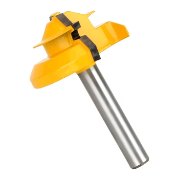 NICEYARD Tungsten 45 Degree Woodwork Shank Lock Miter Router Bit 1/4'' Woodworking Cutter Tool
NICEYARD Tungsten 45 Degree Woodwork Shank Lock Miter Router Bit 1/4'' Woodworking Cutter Tool