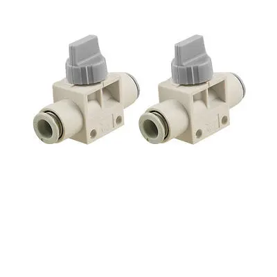 5 Pcs 5/16" Tube Push in One Touch Quick Connector Two Way Hand Valves 
5 Pcs 5/16" Tube Push in One Touch Quick Connector Two Way Hand Valves