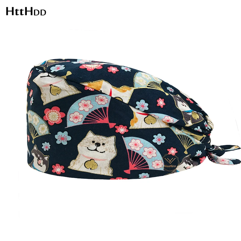 New Flowers print Breathable sweat-absorbent animal print scrub caps adjustable work hats Tail hat Dust hat scrub hat/caps-H22
New Flowers print Breathable sweat-absorbent animal print scrub caps adjustable work hats Tail hat Dust hat scrub hat/caps-H22