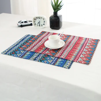 Bohemian Eethnic Style Double-layer Fabric Placemats Foldable Cotton And Linen Waterproof Table Mat Tableware Decoration
Bohemian Eethnic Style Double-layer Fabric Placemats Foldable Cotton And Linen Waterproof Table Mat Tableware Decoration