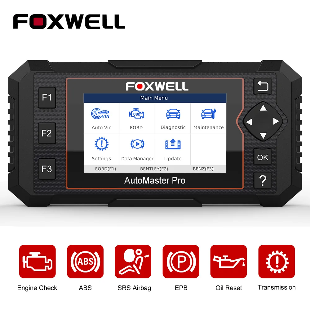 FOXWELL NT614 Elite OBD2 Automotive Scanner Engine Check ABS Airbag Transmission Oil EPB Reset ODB2 OBDII Car Diagnostic Tool
FOXWELL NT614 Elite OBD2 Automotive Scanner Engine Check ABS Airbag Transmission Oil EPB Reset ODB2 OBDII Car Diagnostic Tool