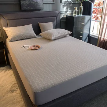 Cotton Waterproof Mattress Protector Pad Anti Mites Urine Mattress Cover Topper Breathable Plaid Bed Fitted Sheet With Elastic
Cotton Waterproof Mattress Protector Pad Anti Mites Urine Mattress Cover Topper Breathable Plaid Bed Fitted Sheet With Elastic