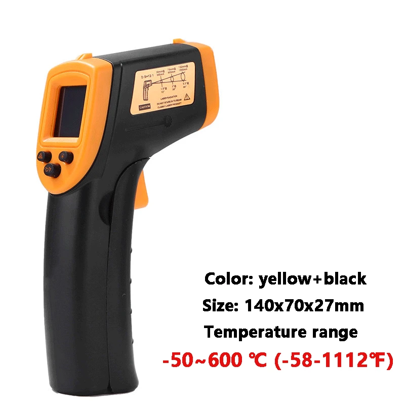Generic Infrared Thermometer NonContact Temperature Meter Outdoor